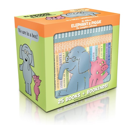 Elephant & Piggieシリーズ 25冊セット 本立て付き Elephant & Piggie Complete Collection w/Bookends – The Eric Carle