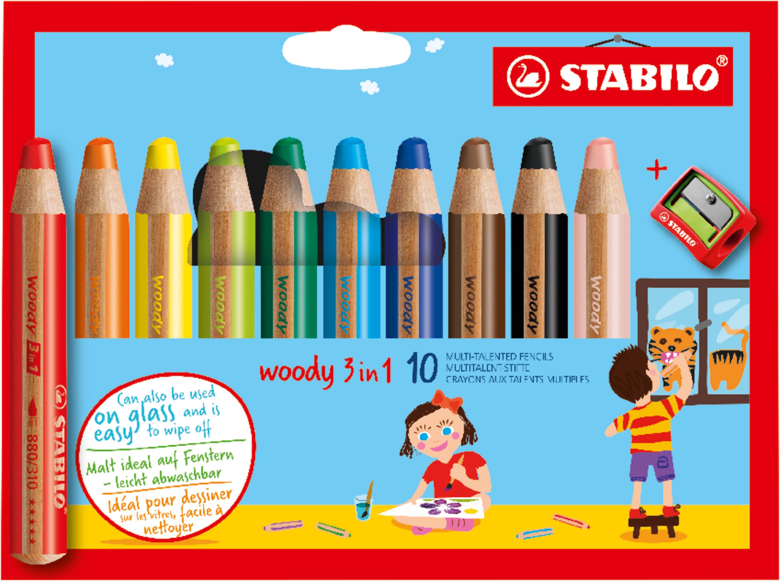 Stabilo Woody 3-in-1 Crayon (Set of 10) – The Eric Carle Museum of
