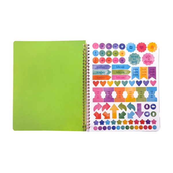 Artful Notes Reverse Coloring Notebook (Wildscapes)