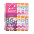 Artful Notes Reverse Coloring Notebook (Geoscapes)