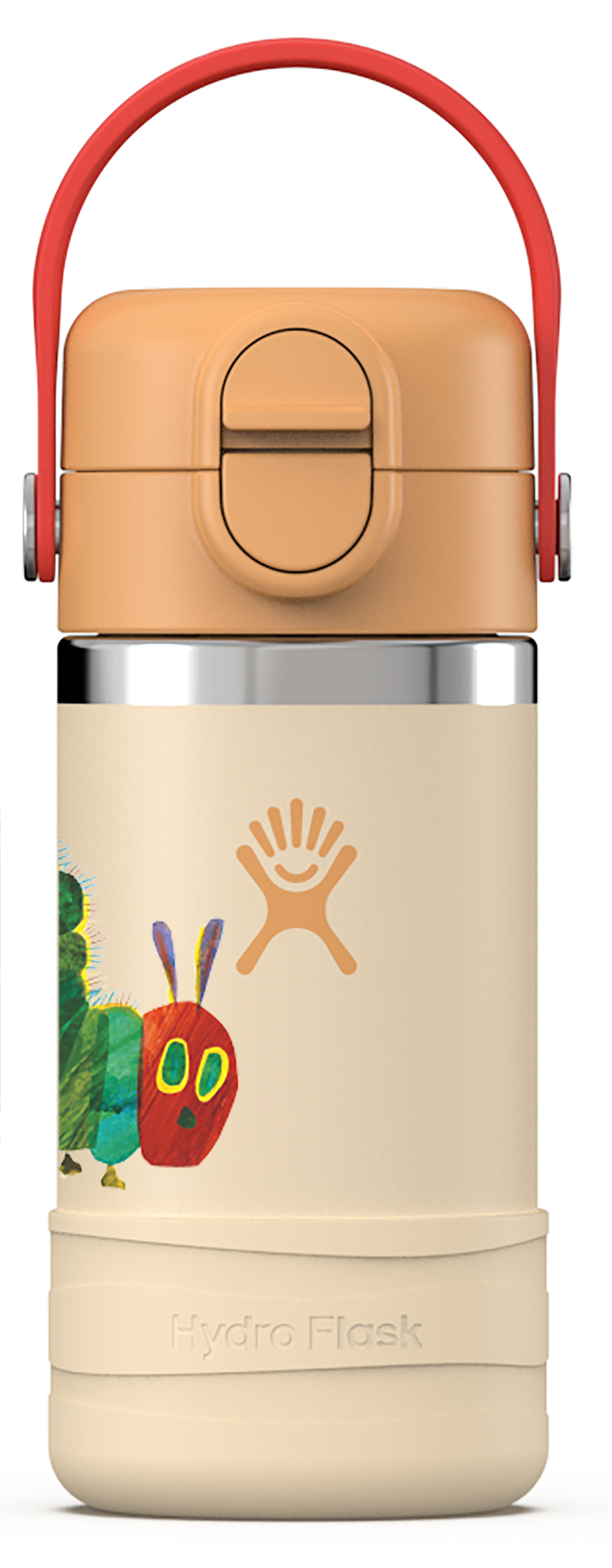 Caterpillar Hydro Flask Kids 12 oz - Tan with Cap