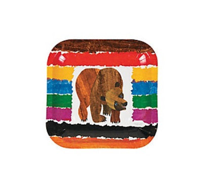 Brown Bear Dessert Plates (Set of 8)