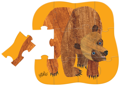 Brown Bear Shaped Puzzle - 12 pieces