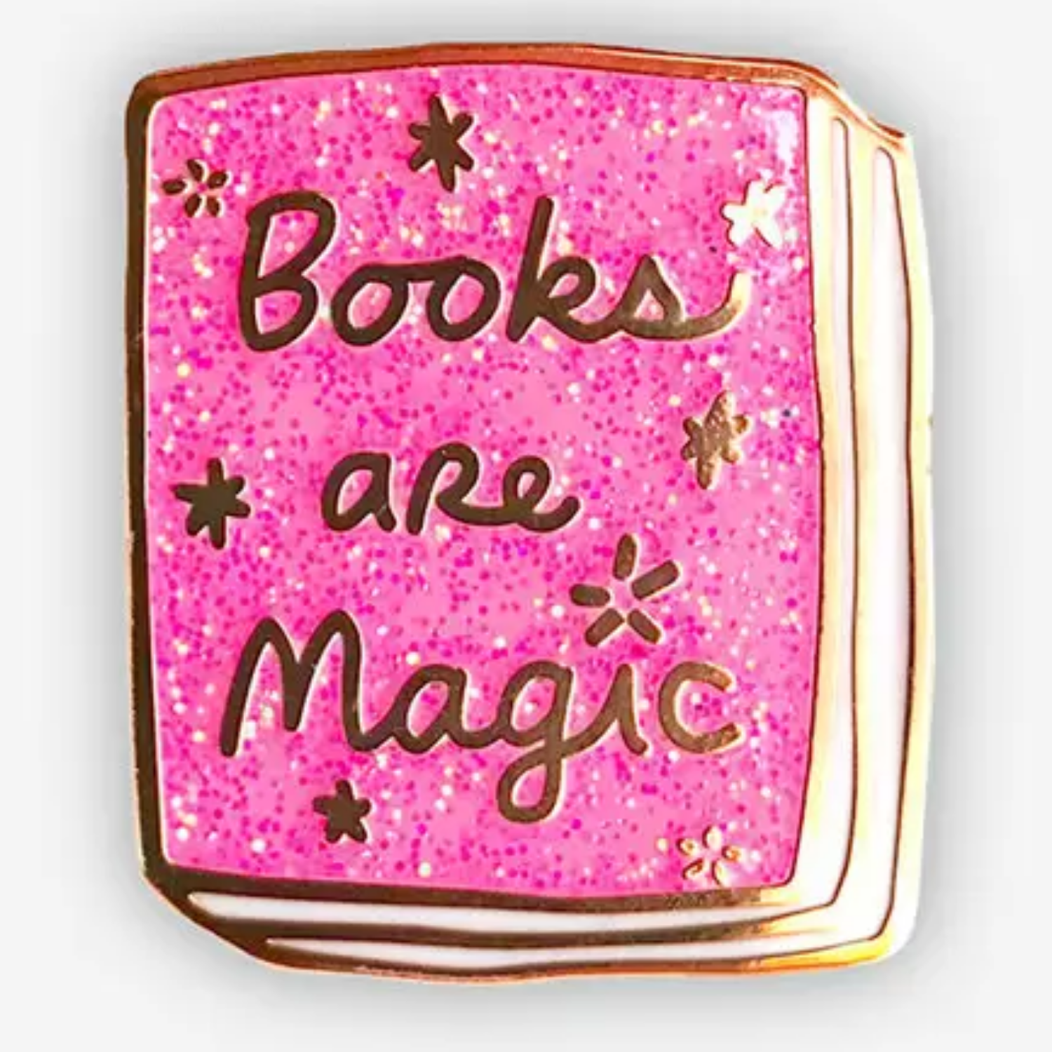 Pin-Books are Magic Pink Glitter