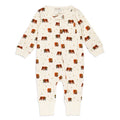 Brown Bear Zipper Romper