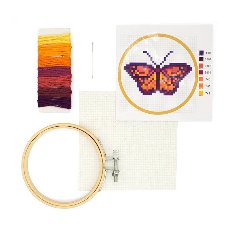 Mini Butterfly Cross Stitch Kit
