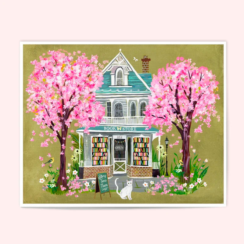 Print-Cherry Blossom Bookstore