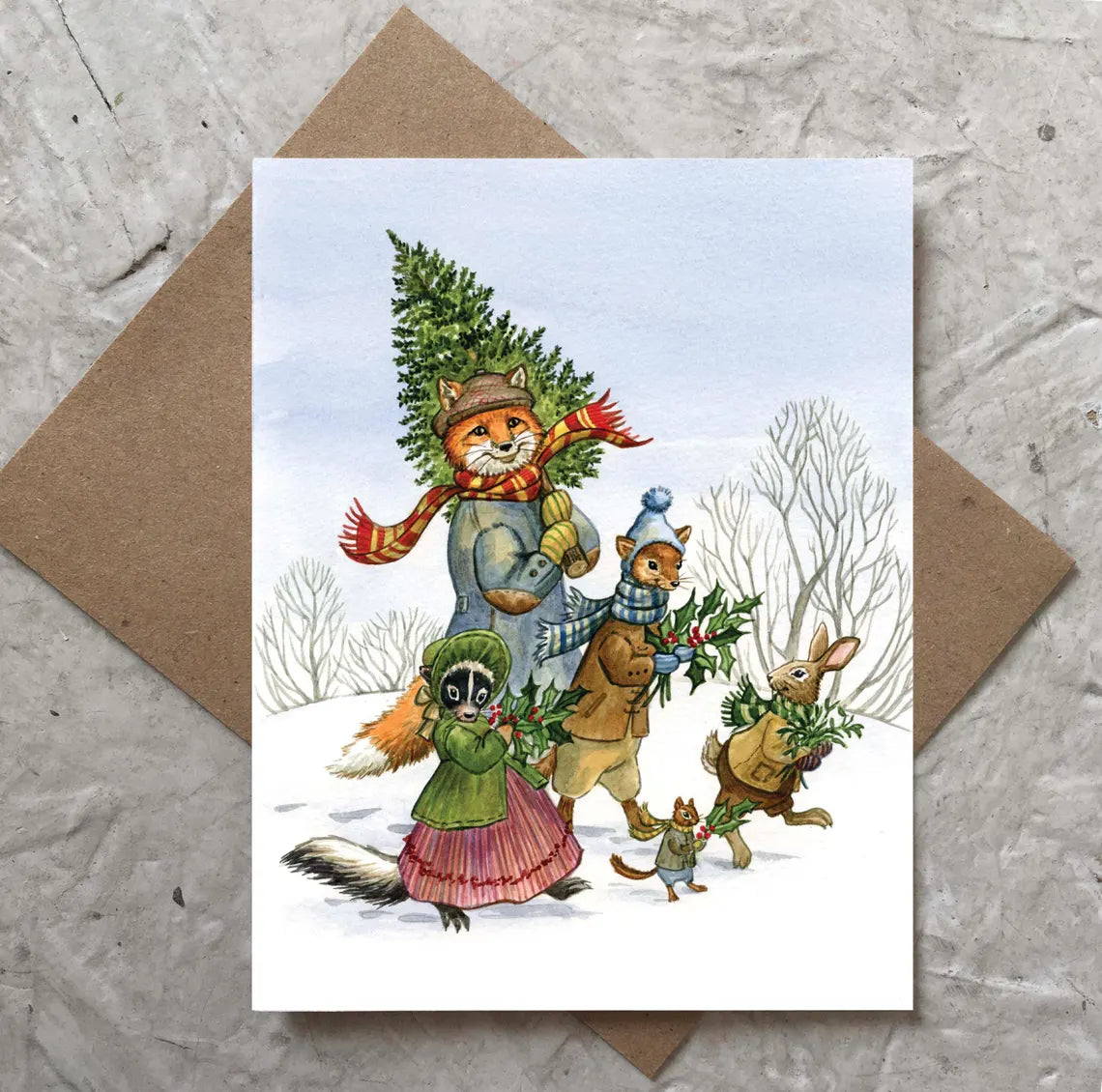 Astrid Sheckels Card - Christmas with Hector Fox