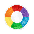 Eric Carle Color Wheel Transparent Sticker