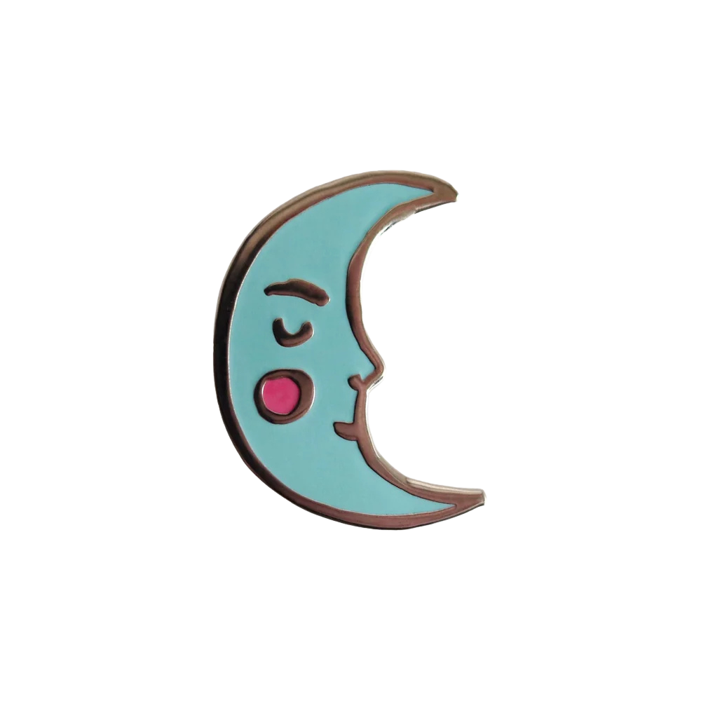 Crescent Moon Enamel Pin