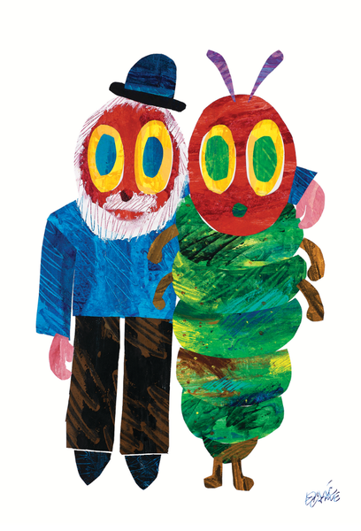 Self Portrait with Caterpillar Postcard