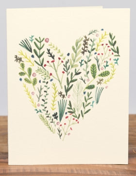 Card-Floral Heart