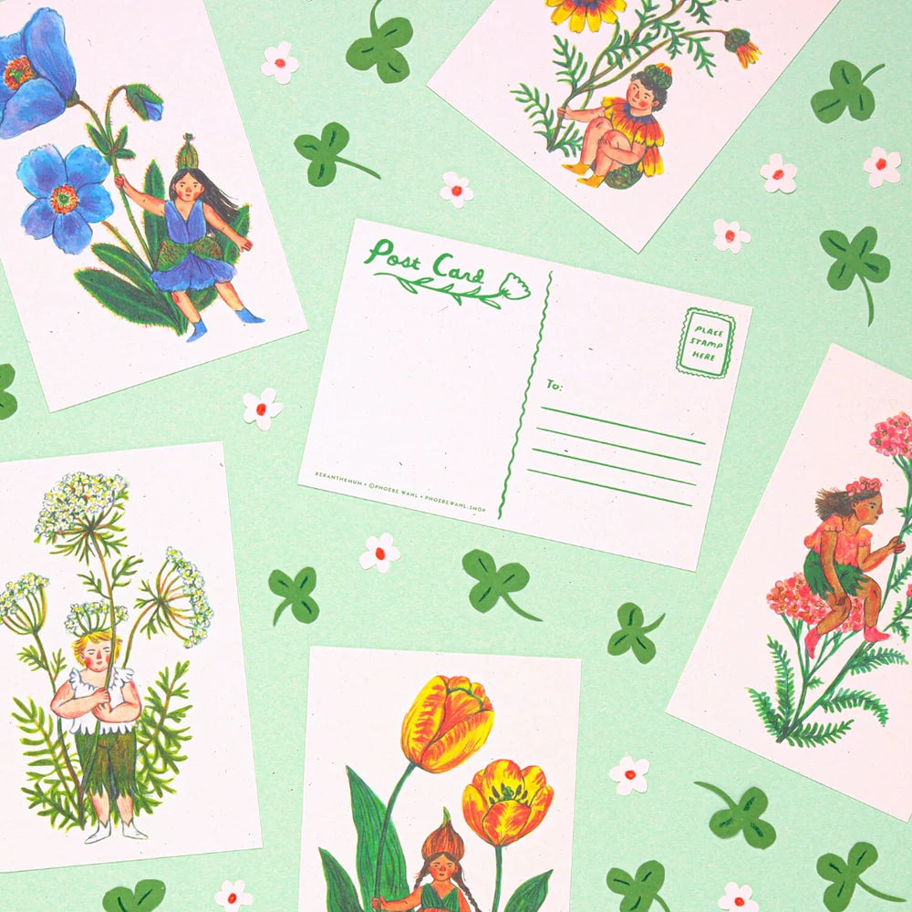Phoebe Wahl Flower Fairies Postcard Set