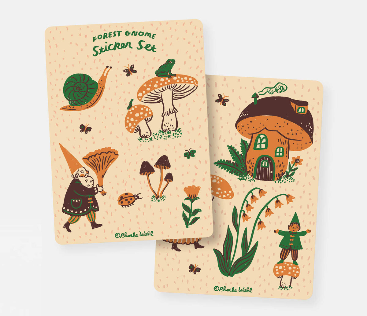 Forest Gnome Sticker Set