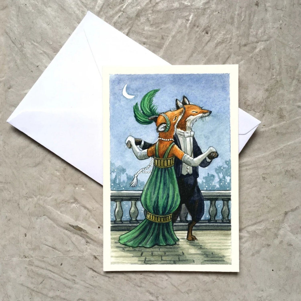 Astrid Sheckels Mini Card - Foxtrot by Moonlight