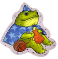 Frog Wizard Sticker