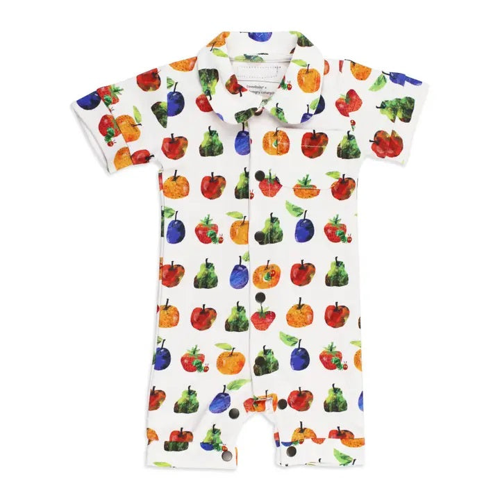 Caterpillar Fruit Organic Short Sleeve Coverall