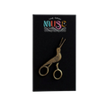 Embroidery Crane Scissors Interactive Enamel Pin