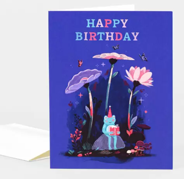 Card-Happy Birthday Frog