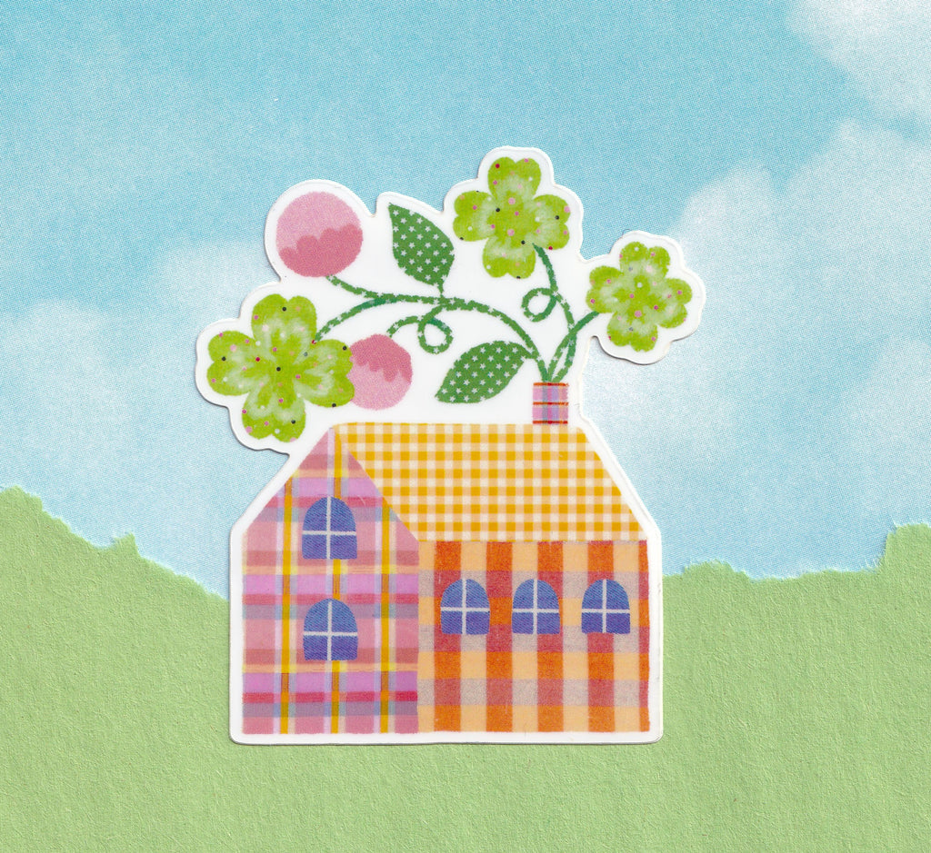 Flower House Sticker