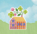 Flower House Sticker