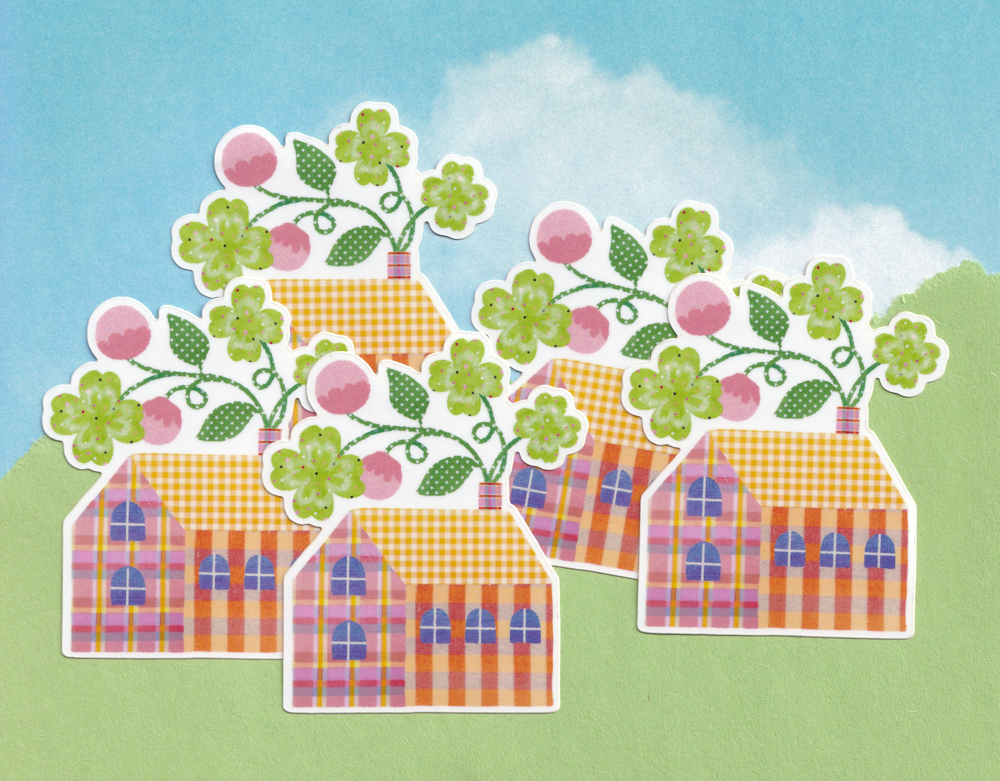 Flower House Sticker