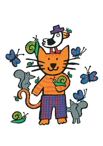 Postcard-Katy Cat & Beaky Boo