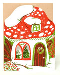 Merry Mushroom House Card