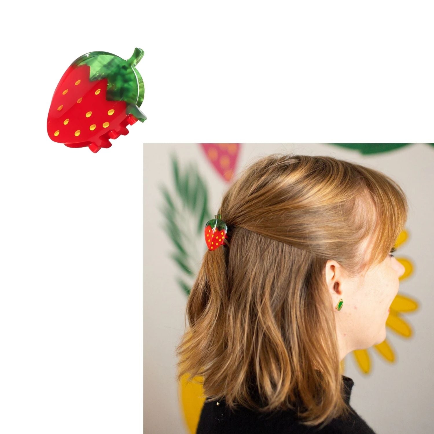 Strawberry Hair Clip-MINI