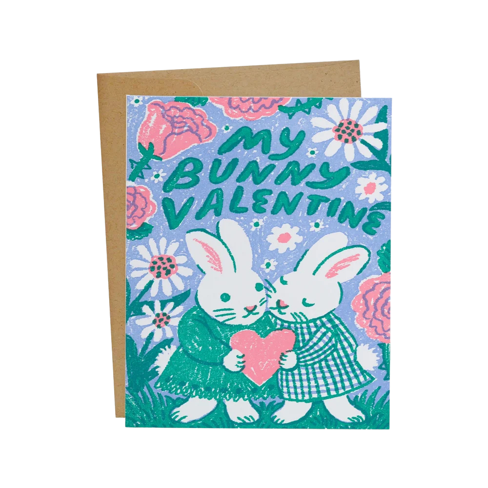 Bunny Valentine Card