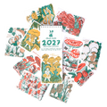 2027 Gnomes & Mushrooms Postcard Wall Calendar Phoebe Wahl