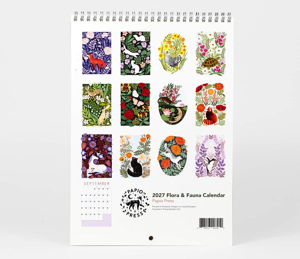 Flora and Fauna 2027 Wall Calendar