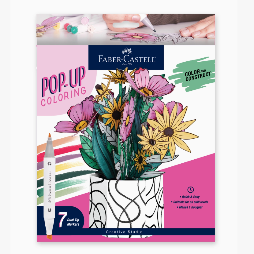 Pop-Up Coloring Wildflower Bouquet