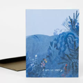 Card-I Am So Sorry Blue Landscape