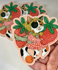 Sticker-Strawberry Cat
