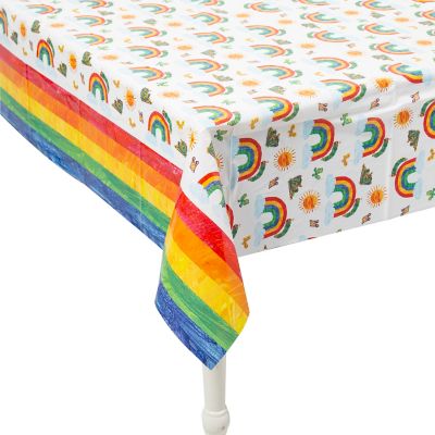 VHC Rainbow Tablecloth Plastic