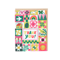 Folk Quilt Thanks Card
