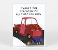 Card-Thanks for Teaching Me