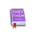 Pronoun Book Pin - They/Them