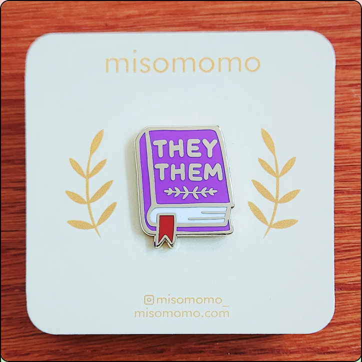 Pronoun Book Pin-They/Them