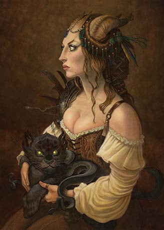 Postcard-DiTerlizzi Tiefling