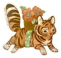 Tiger Blossom Sticker