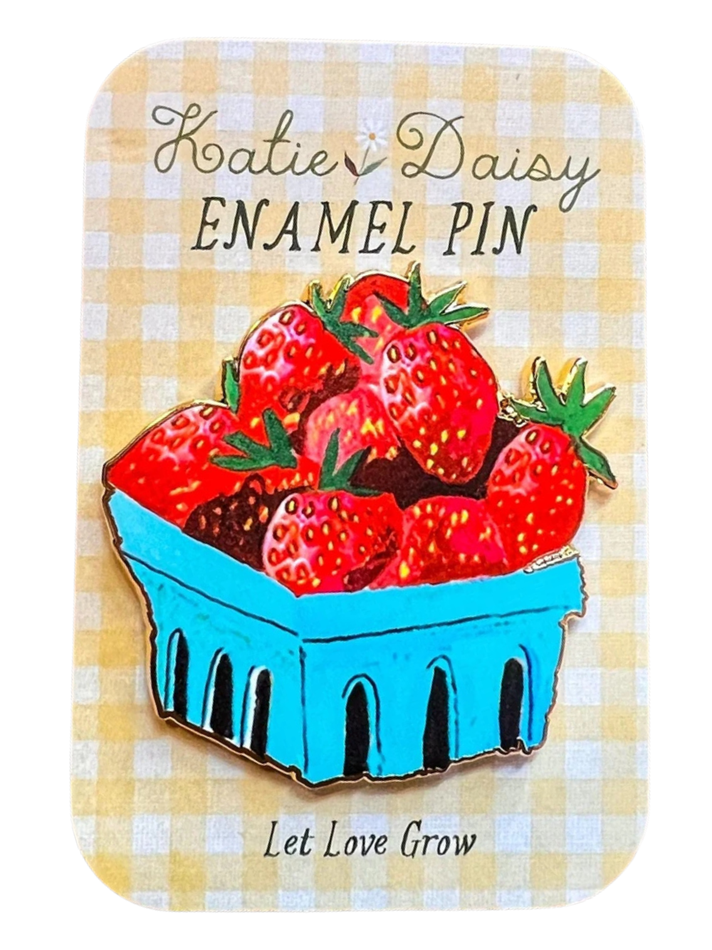 Strawberries Enamel Pin