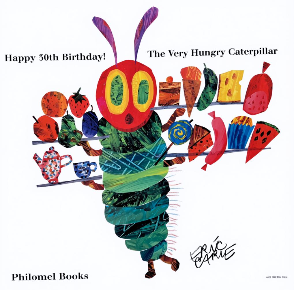 Very Hungry Caterpillar Vintage 30th Birthday Poster