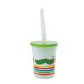 VHC Plastic Cup w/Straw