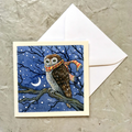 Astrid Sheckels Mini Card - Winter Owl