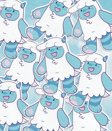 Penny and the Yeti - Yeti Sticker