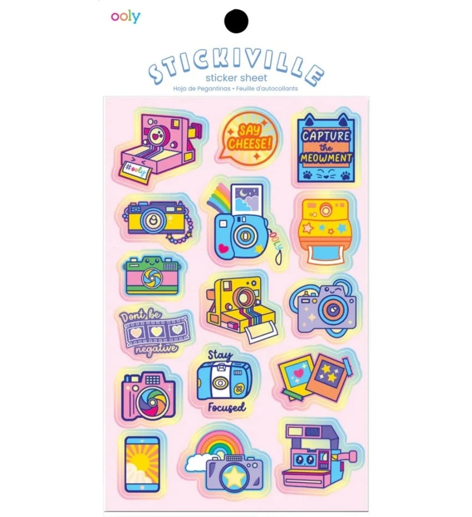 Cute Cameras Sticker Sheet