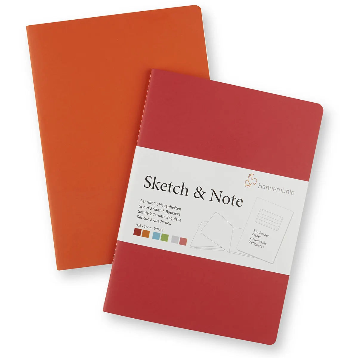 Sketch & Notebook Red Large Set of 2